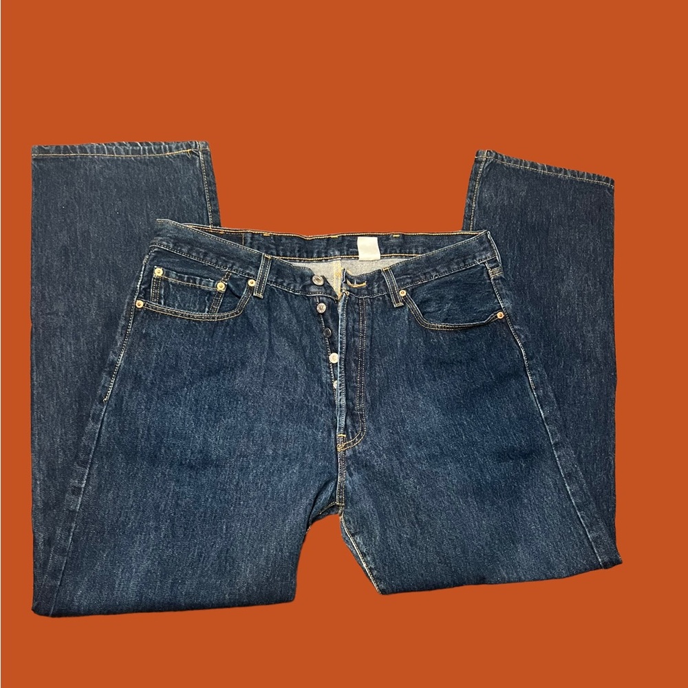 Dark Wash Levi 501s